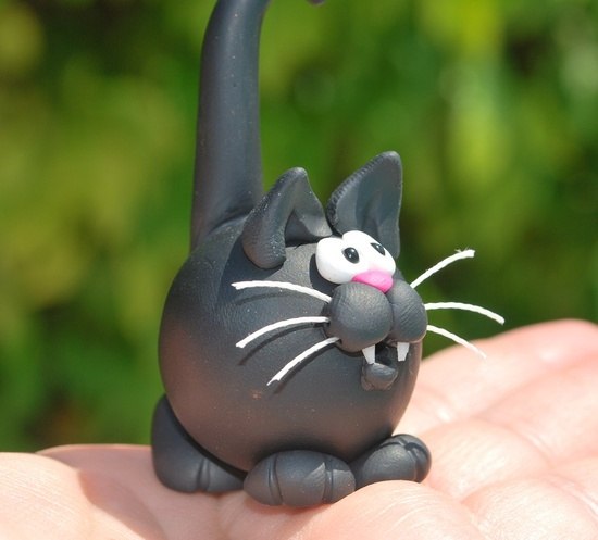 Кошка из пластилина